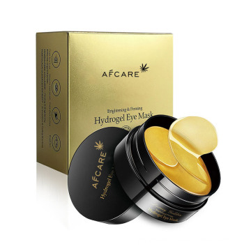 Anti-Falten-Augenblatt-Masken-Set Heißer Verkauf Anti-Aging-Anti-Falten-Kristall natürliche 24K Goldpulver-Augenmaske